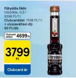 Tesco Fütyülős likőr ajánlat