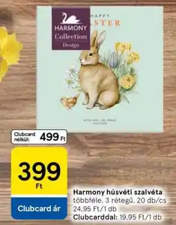 Tesco Harmony húsvéti szalvéta ajánlat