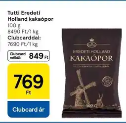 Tesco TUTTI EREDETI HOLLAND KAKAÓPOR ajánlat