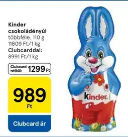 Tesco Kinder csokoládényúl ajánlat