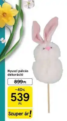 Tesco Nyuszi pálcás dekoráció ajánlat