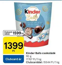 Tesco Kinder Balls csokoládé ajánlat