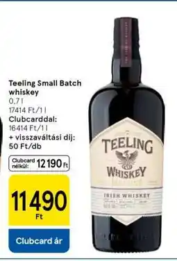 Tesco Teeling Small Batch whiskey ajánlat