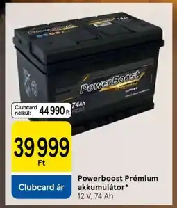 Tesco Powerboost Premium akkumulátor ajánlat