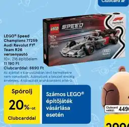 Tesco LEGO Speed Champions 77259 Audi Revolut F1 Team R26 versenyautó ajánlat