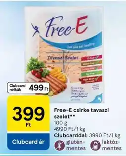 Tesco Free-E csirke tavaszi szelet ajánlat