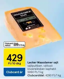 Tesco Lecker Maasdammer sajt ajánlat