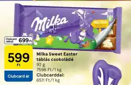 Tesco Milka Sweet Easter táblás csokoládé ajánlat