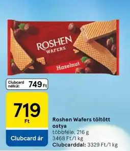 Tesco Roshen Wafers töltött ostya ajánlat