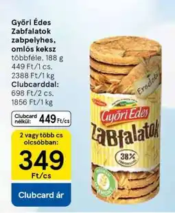 Tesco GYŐRI ÉDES Zabfalatok ajánlat