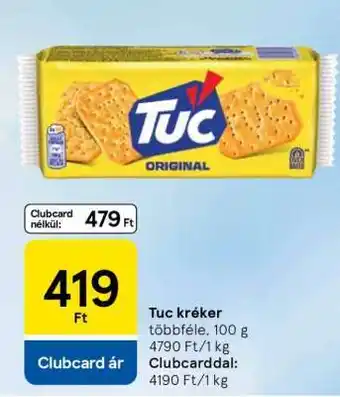 Tesco TUC Kréker ajánlat