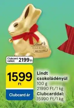 Tesco Lindt csokoládényúl ajánlat