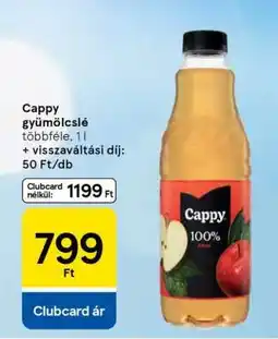Tesco Cappy gyümölcslé ajánlat