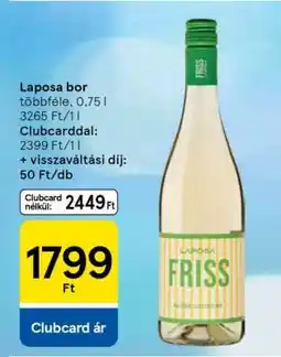 Tesco Laposa bor ajánlat