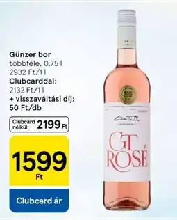 Tesco Günzer bor ajánlat