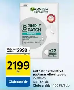 Tesco Garnier Pure Active pattanás elleni tapasz ajánlat