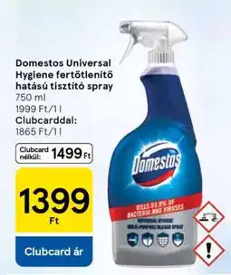 Tesco Domestos Universal Hygiene fertőtlenítő hatású tisztító spray ajánlat