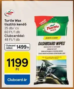 Tesco Turtle Wax tisztító kendő ajánlat