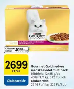 Tesco Gourmet Gold nedves macskaeledel multipack ajánlat