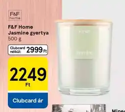 Tesco F&F Home Jasmine gyertya ajánlat