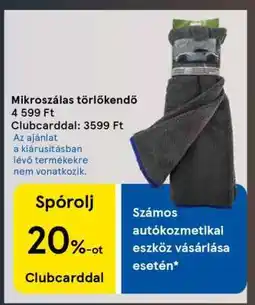 Tesco Mikroszálas törlőkendő ajánlat