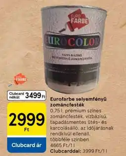 Tesco Eurofarbe selyemfényű zománcfesték ajánlat
