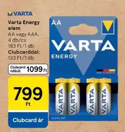 Tesco Varta Energy elem ajánlat