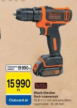 Tesco Black+Decker fúró-csavarozó ajánlat