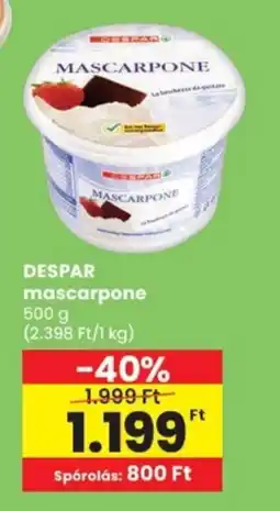 Spar DESPAR mascarpone ajánlat