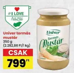 Spar Univer tormás mustár ajánlat