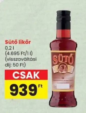 Spar Sütő likőr ajánlat
