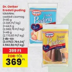Spar Dr. Oetker Eredeti puding ajánlat