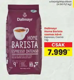 Spar Dallmayr Home Barista szemes kávé ajánlat