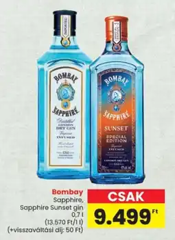 Spar Bombay Sapphire, Sapphire Sunset gin ajánlat