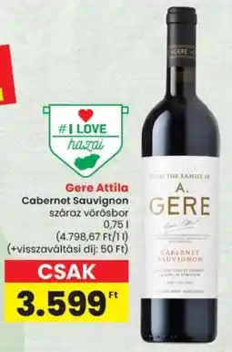 Spar Gere Attila Cabernet Sauvignon ajánlat