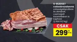 Spar S-BUDGET császárszalonna ajánlat