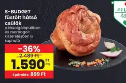 Spar S-BUDGET füstölt hátsó csülök ajánlat