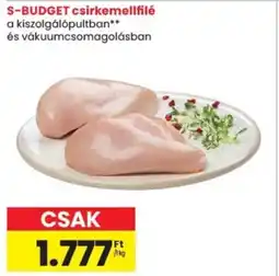 Spar S-BUDGET csirkemellfilé ajánlat