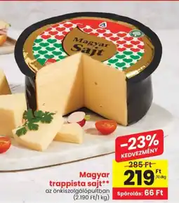 Spar Magyar trappista sajt ajánlat