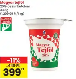 Spar Magyar tejföl 20% ajánlat