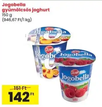 Spar Jogobella gyümölcsös joghurt ajánlat