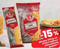 Spar SPAR 4 tojásos száraztészta ajánlat