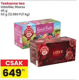 Spar Teekanne tea ajánlat