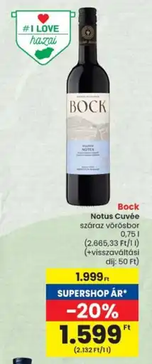 Spar Bock Notus Cuvée ajánlat