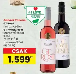Spar Günzer Tamás GT Rosé / GT Portugieser ajánlat