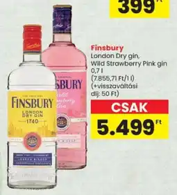 Spar Finsbury gin ajánlat