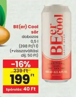 Spar BE(er) Cool sör ajánlat