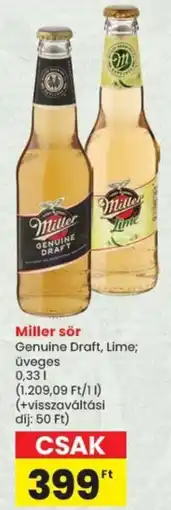 Spar Miller sör ajánlat