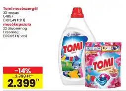 Spar Tomi mosószergél, mosókapszula ajánlat