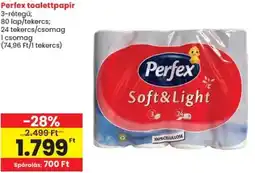 Spar Perfex toalettpapír ajánlat